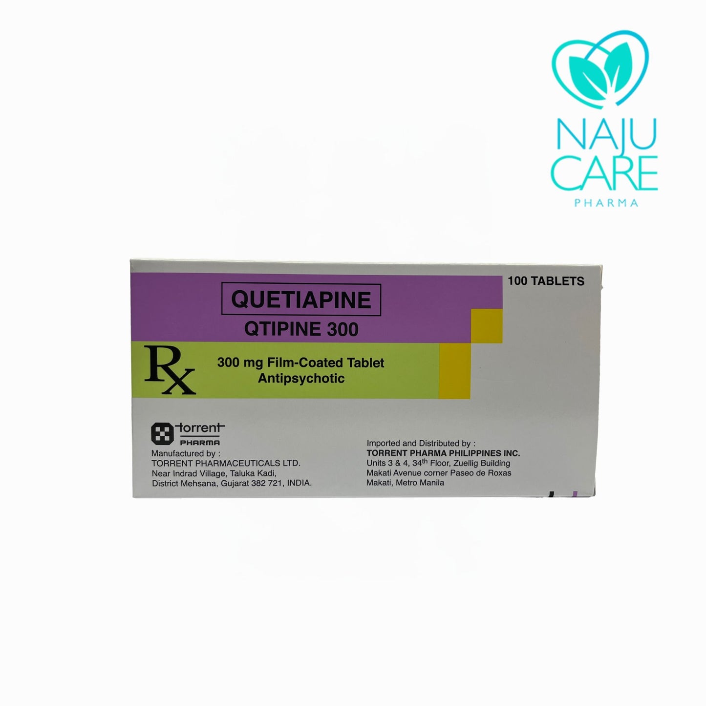 QUETIAPINE 300MG FILM-COATED TABLET (QTIPINE 300) 100 TABLETS