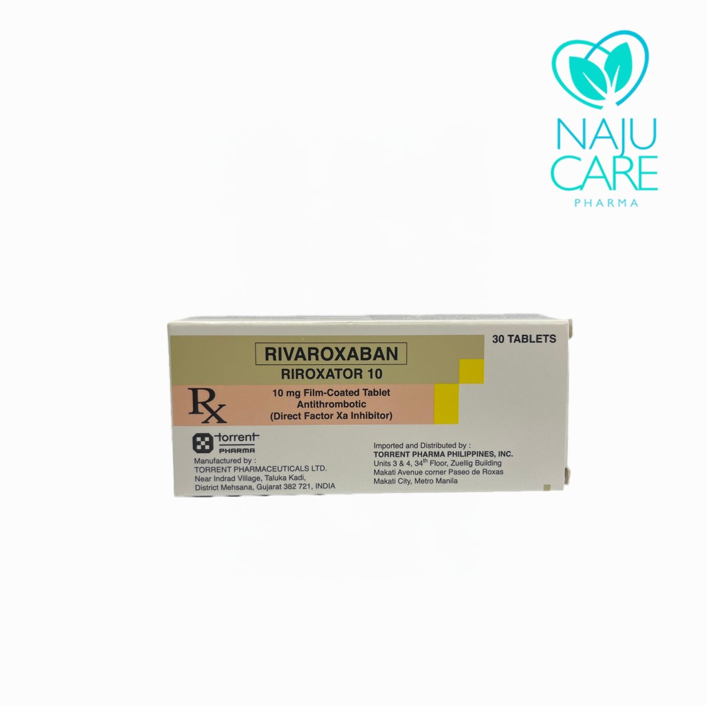 RIVAROXABAN 10MG FILM-COATED TABLET (RIROXATOR) 30 TABLETS