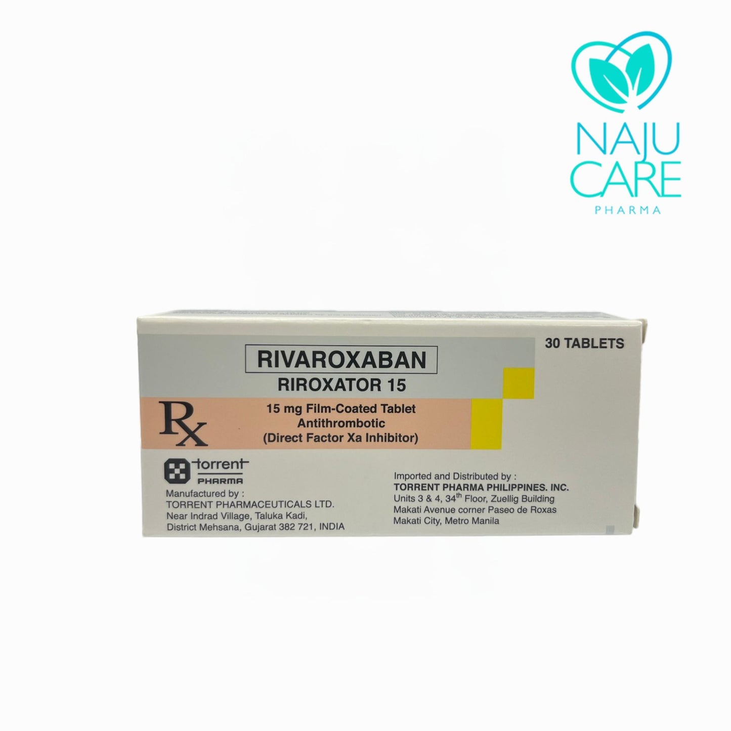 RIVAROXABAN 15MG FILM-COATED TABLET (RIROXATOR) 30 TABLETS