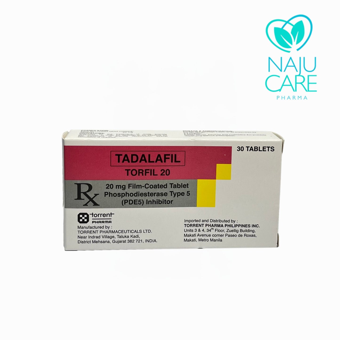 TADALAFIL 20MG FILM-COATED TABLET (TORFIL 20) 30 TABLETS