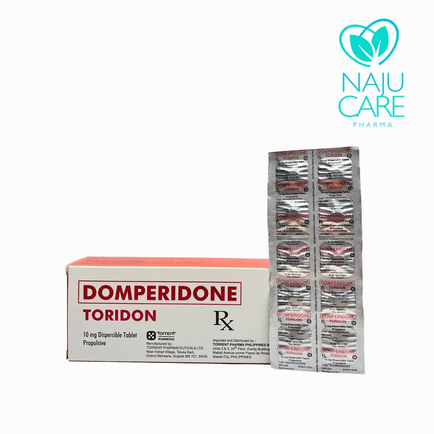 DOMPERIDONE 10MG TABLET (TORIDON) 100 TABLETS