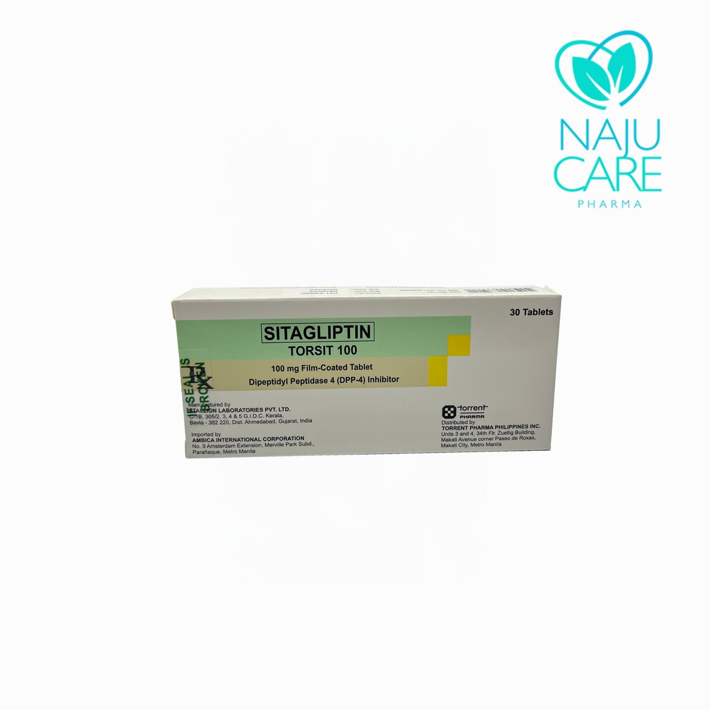 SITAGLIPTIN 100 FILM-COATED TABLET (TORSIT 100) 30 TABLETS