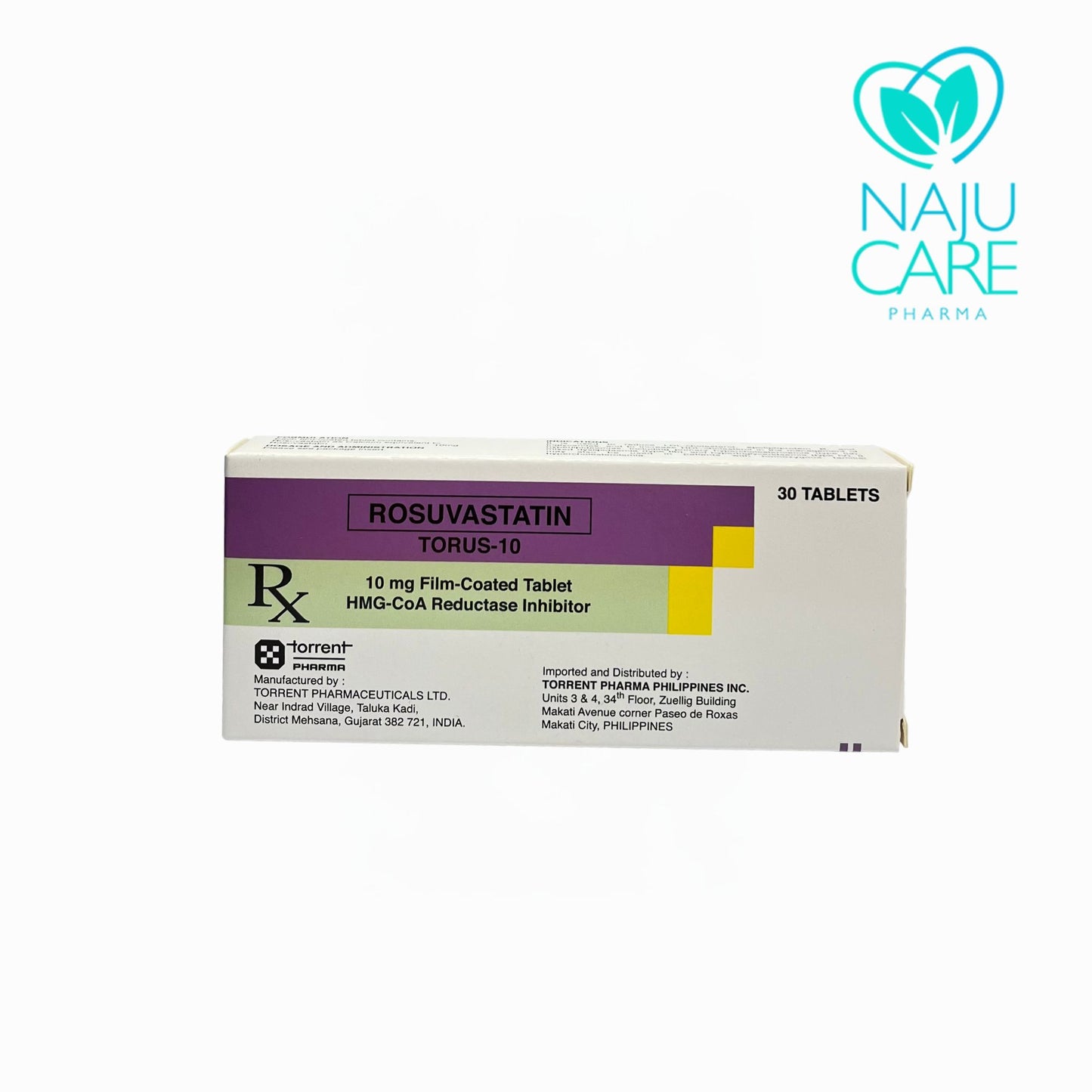 ROSUVASTATIN 10MG FILM-COATED TABLET (TORUS-10) 30 TABLETS