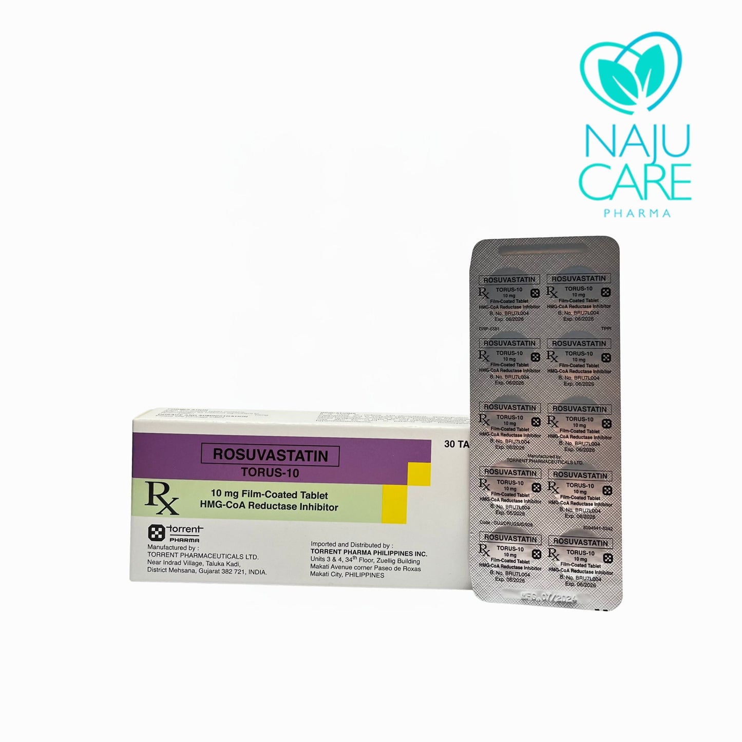 ROSUVASTATIN 10MG FILM-COATED TABLET (TORUS-10) 30 TABLETS