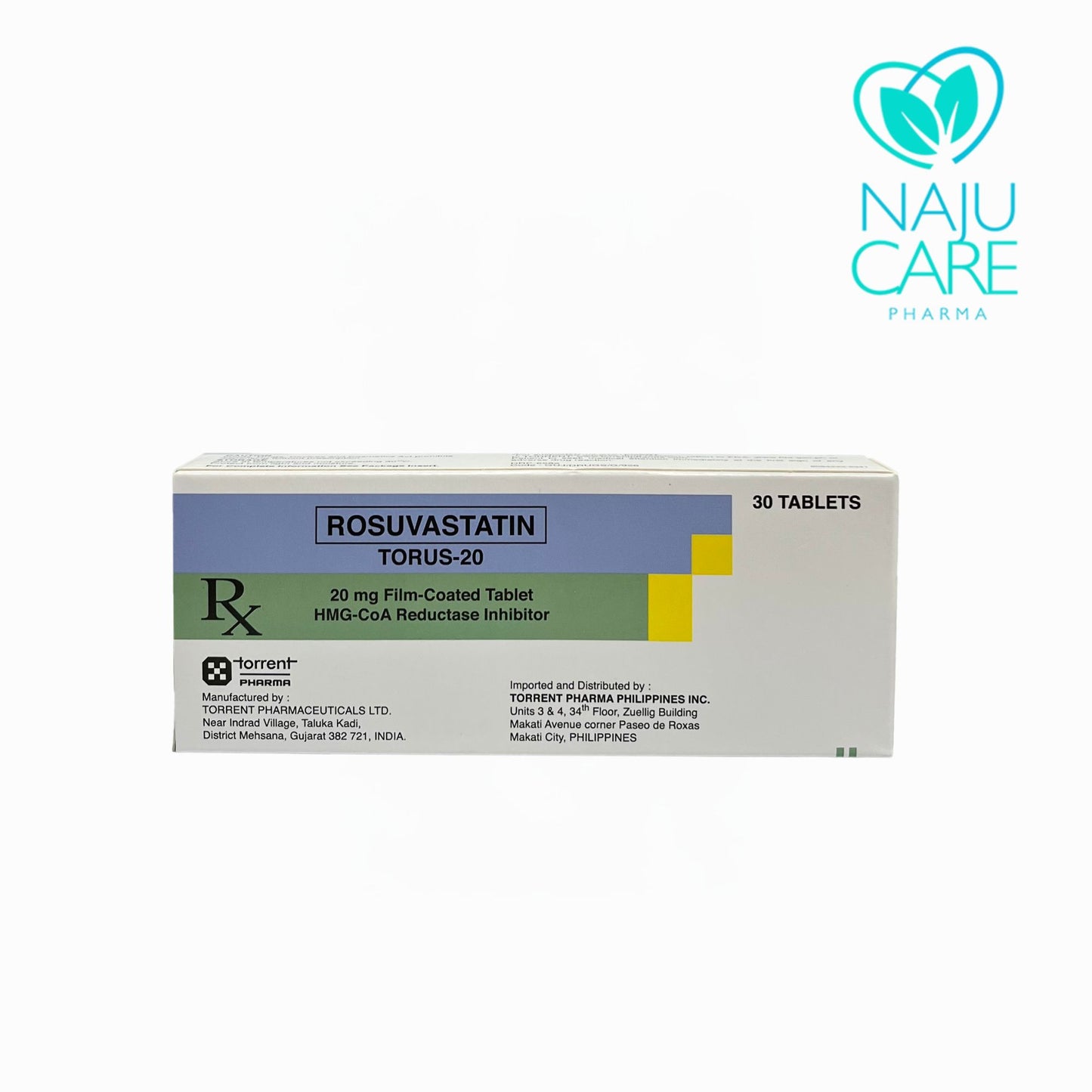 ROSUVASTATIN 20MG FILM-COATED TABLET (TORUS-20) 30 TABLETS