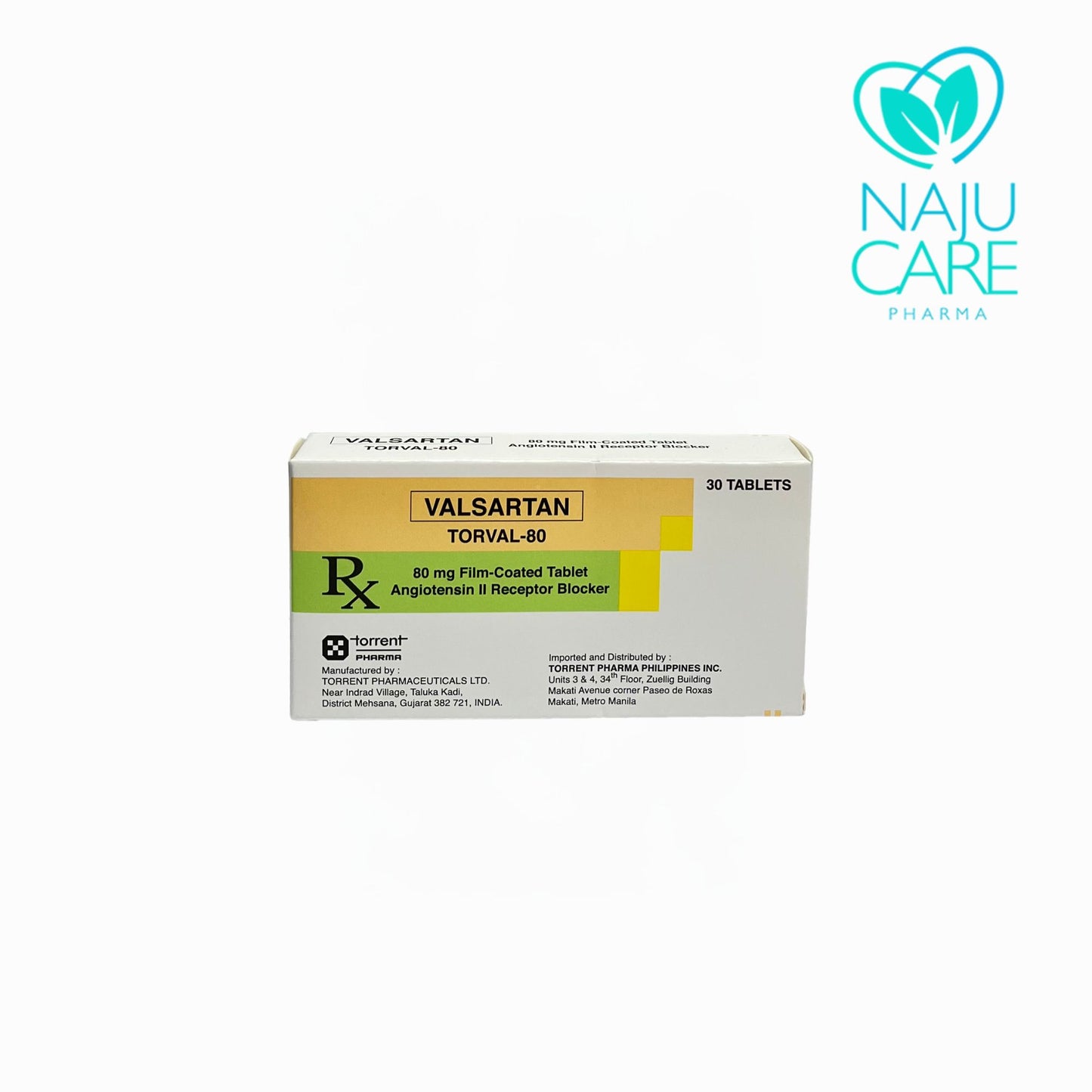 VALSARTAN 80MG FIL-COATED TABLET (TORVAL-80) 30 TABLETS