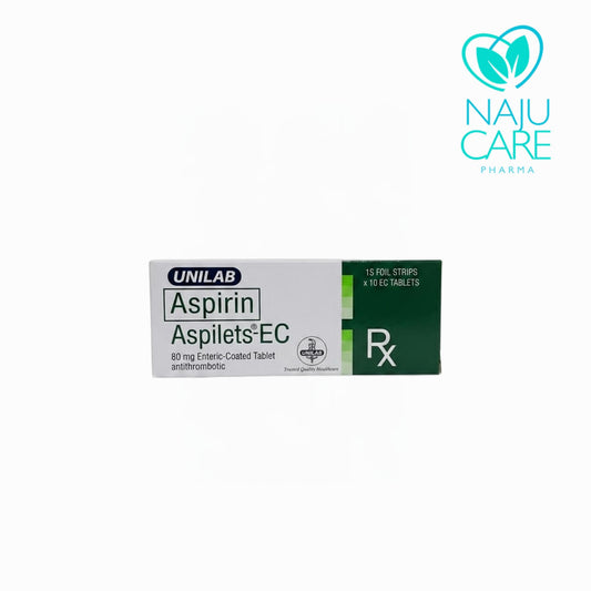 ASPIRIN 80MG ENTERIC-COATED TABLET (ASPILETS-EC)