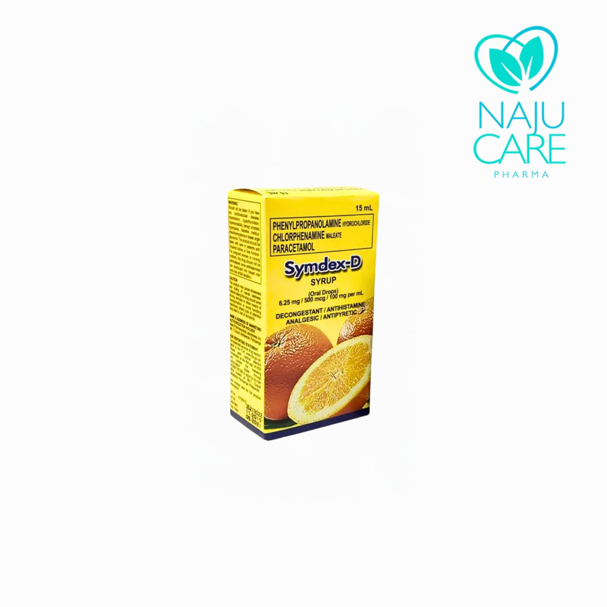 Phenyl+Chlorphen+Para  6.25mg/500mcg/100mg 15ml Drops (Symdex-D)
