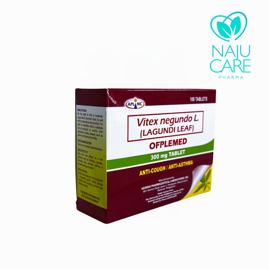 Lagundi Leaf Ofplemed 300mg Tablet 1 BOX