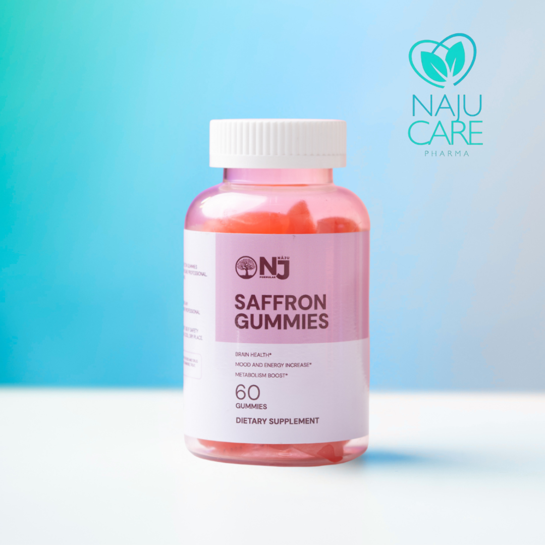 Saffron Gummies with Rhodiola Rosea Extract and Lemon Balm