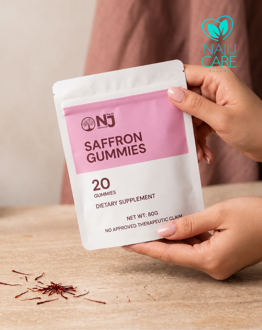 Saffron Gummies with Rhodiola Rosea Extract and Lemon Balm 20's/Pouch
