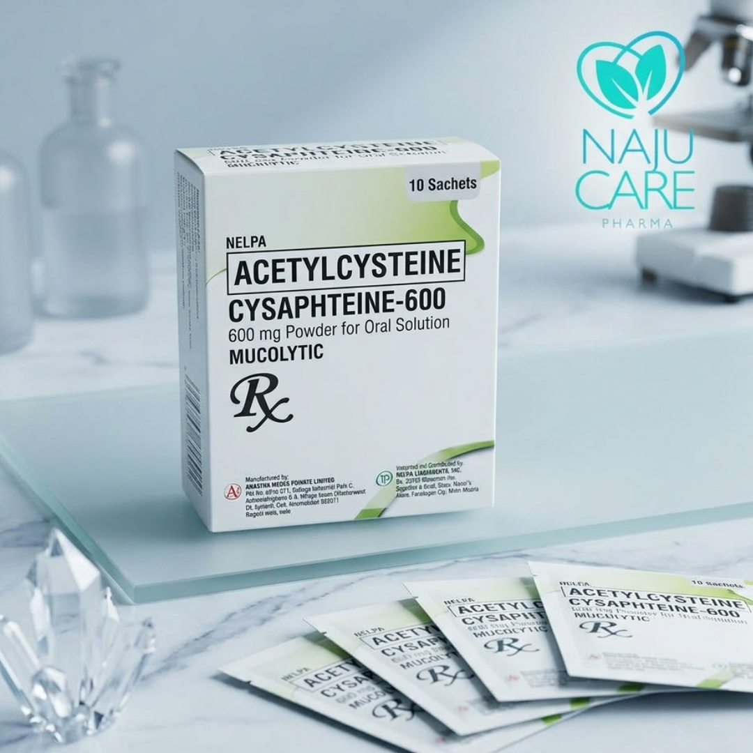 ACETYLCYSTEINE 600mg powder (Cysaphteine-600)