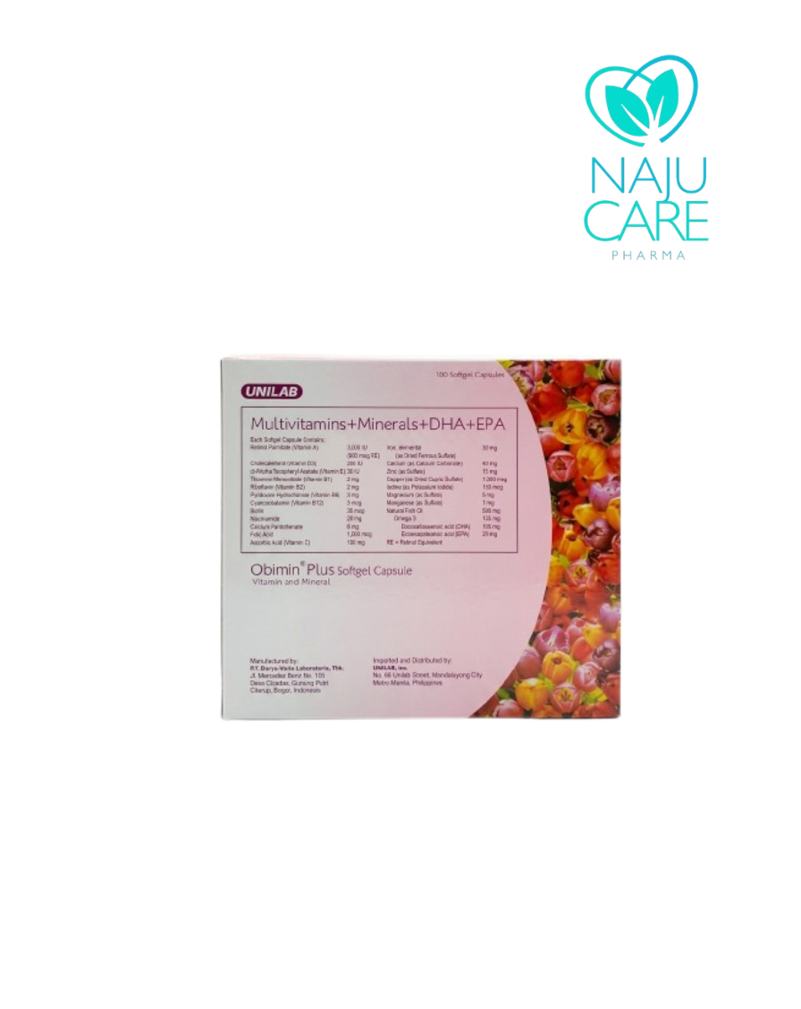 Multivitamins + Minerals + DHA + EPA (OBIMIN PLUS)