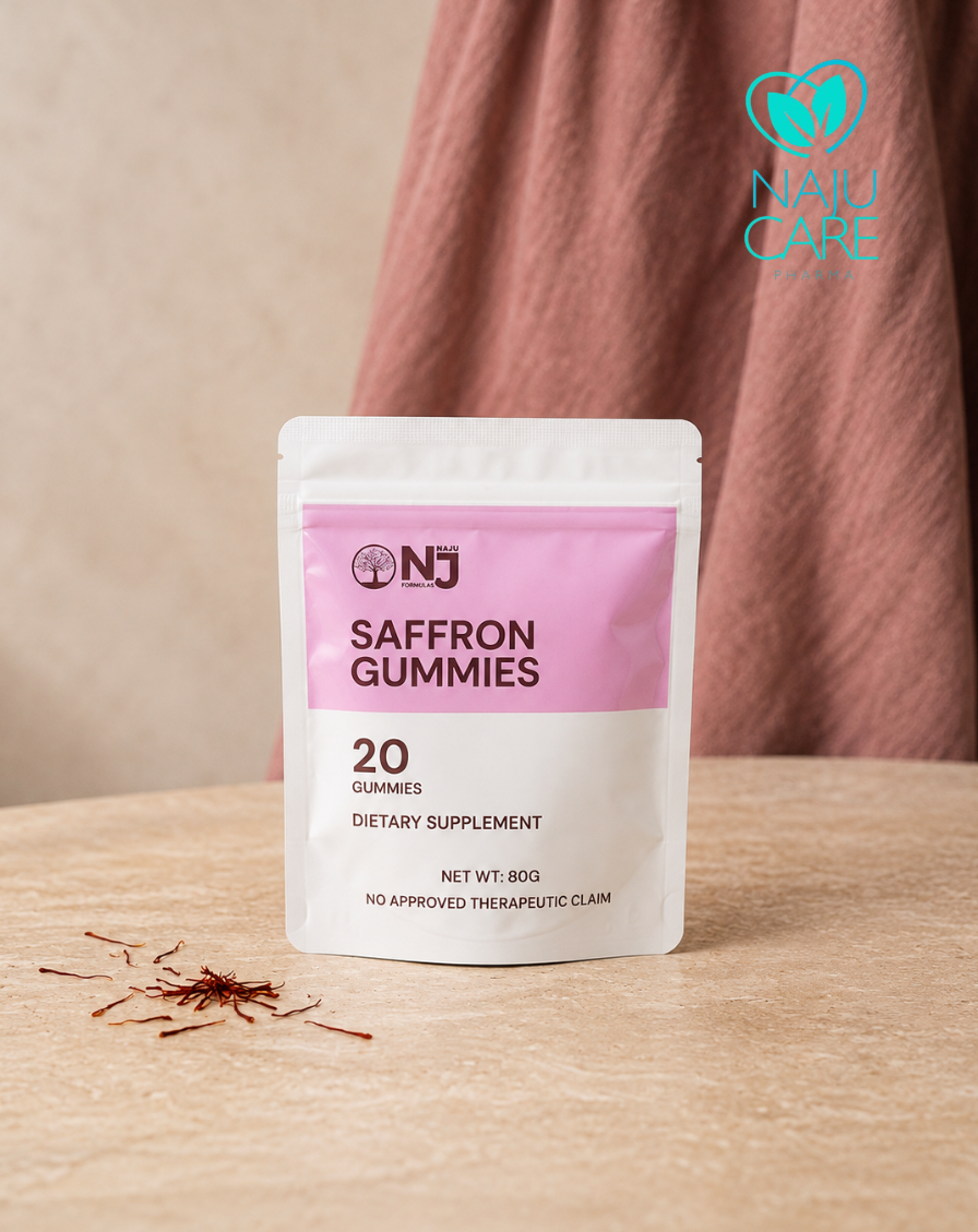 Saffron Gummies with Rhodiola Rosea Extract and Lemon Balm 20's/Pouch