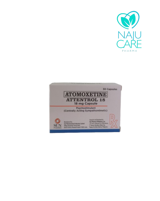 ATOMOXETINE 18mg Caps (Attentrol 18)