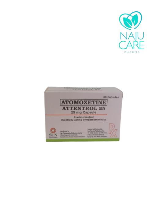 ATOMOXETINE 25mg Caps (Attentrol 25)