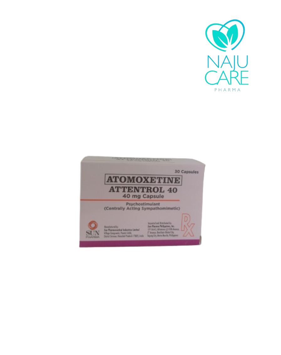 ATOMOXETINE 40mg Caps (Attentrol 40)