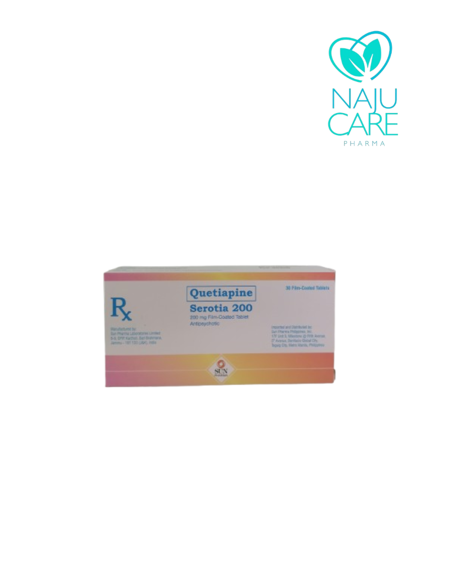 QUETIAPINE 200mg Tablet (Serotia)