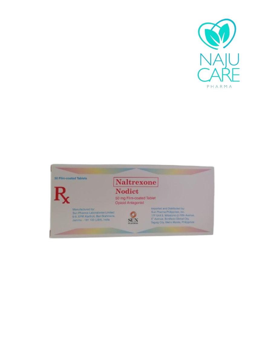 NALTREXONE 50mg Film-Coated Tablet (Nodict)
