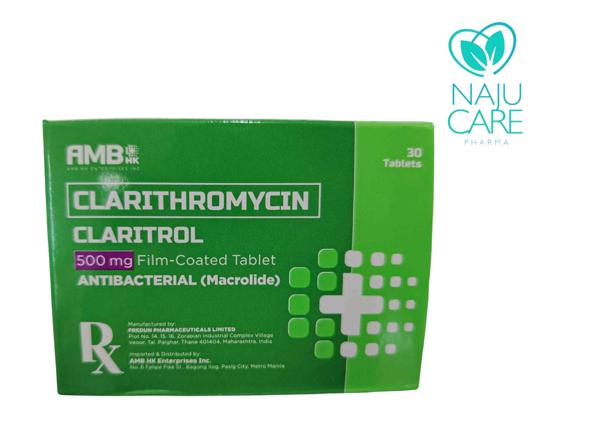 CLARITHROMYCIN 500mg/Film-Coated Tablet (Claritrol)