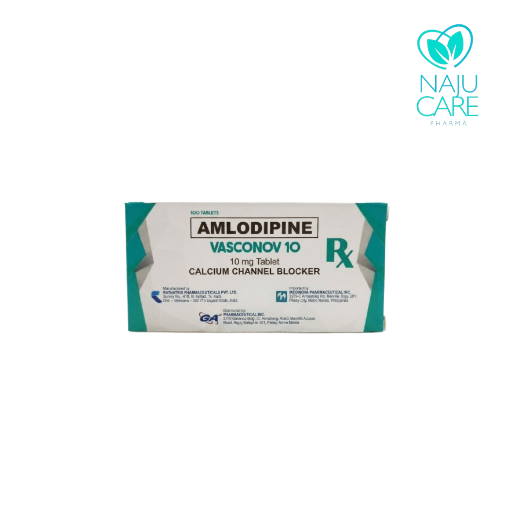 AMLODIPINE 10mg Tablet (VASCONOV 10)