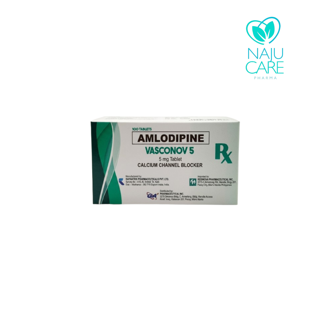 AMLODIPINE 5mg Tablet (VASCONOV 5)