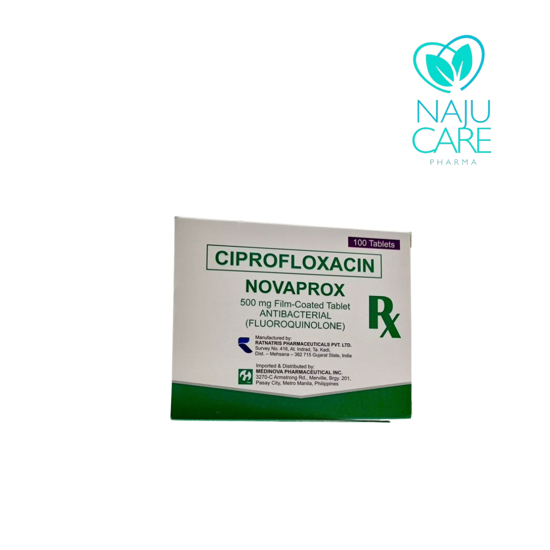 CIPRFLOXACIN 500mg Film-Coated (Novaprox)