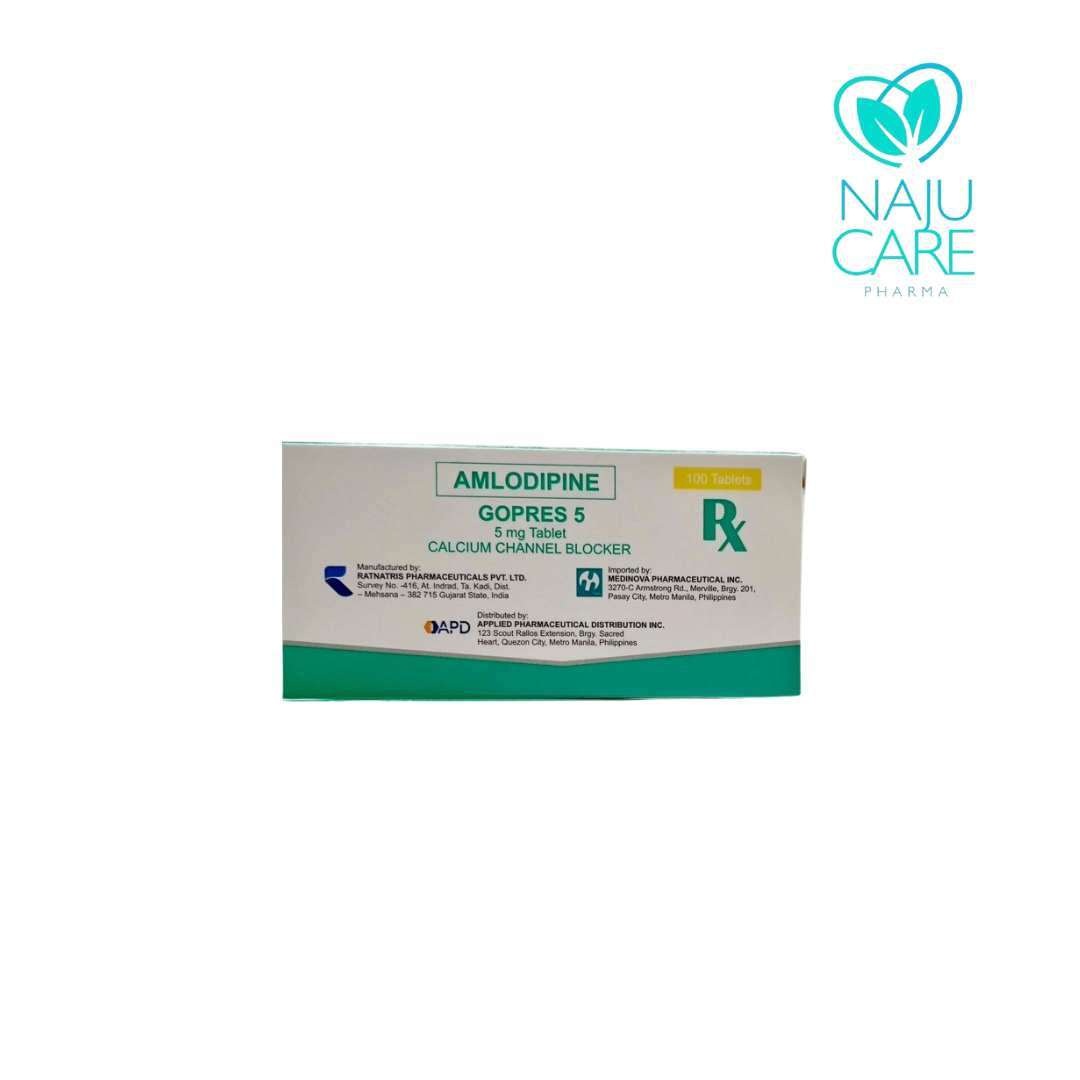AMLODIPINE 5mg Tablet (GOPRESS 5)