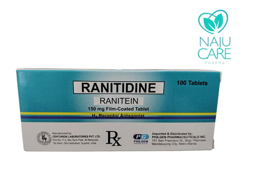 RANITIDINE 150mg/FILM-COATED TABLET (Ranetein)