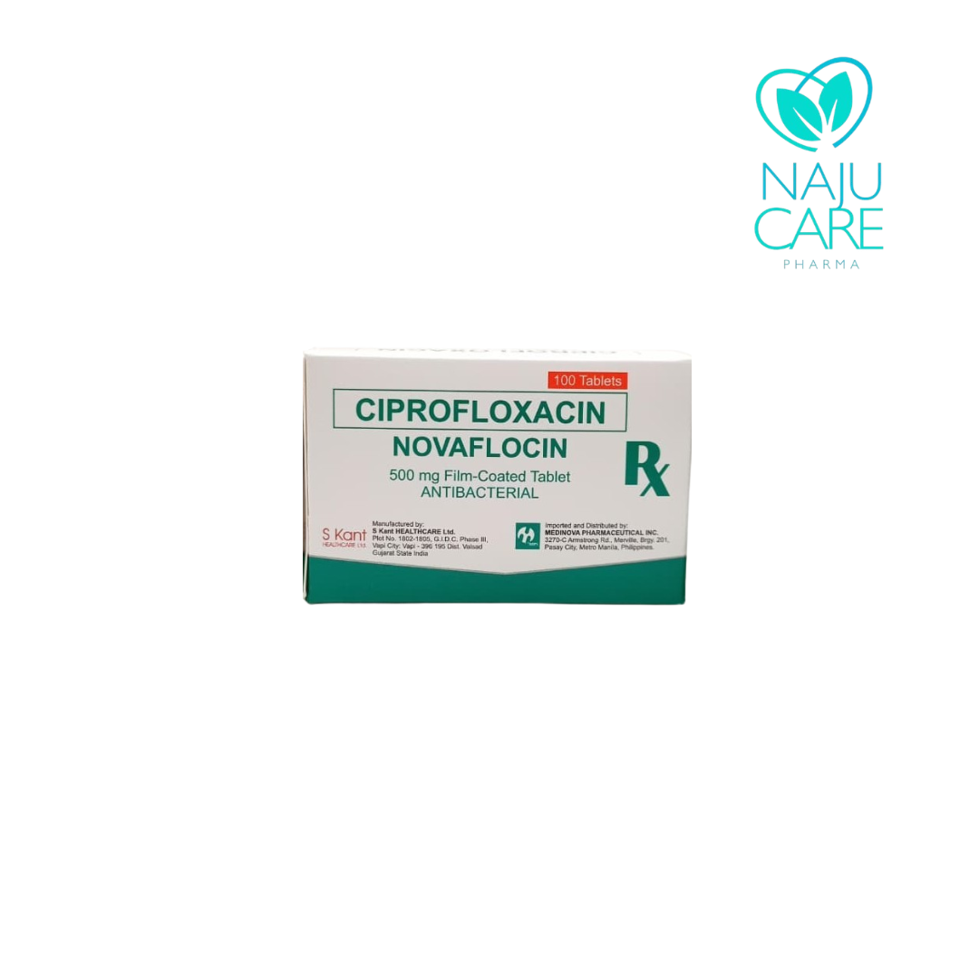 CIPROFLOXACIN 500mg Film Coated Tablet (Novaflocin)