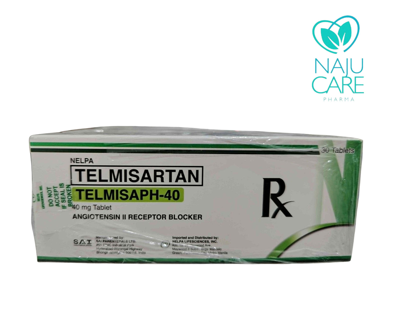 TELMISARTAN 40mg/Tablet (Telmisaph-40)