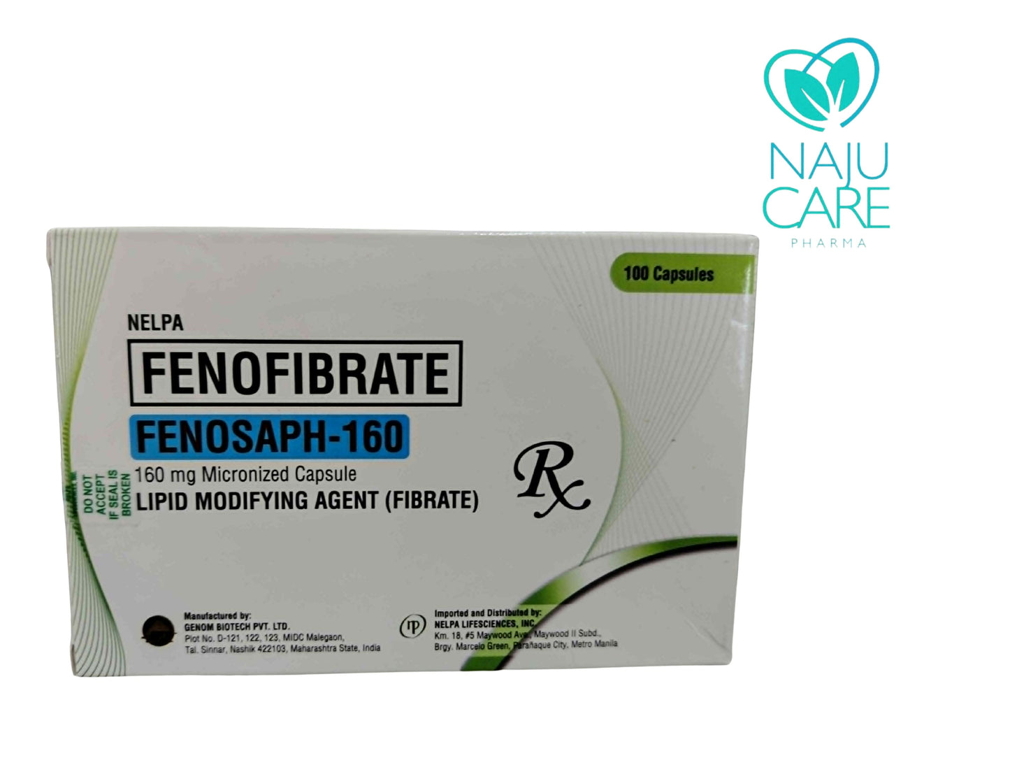 FENOFIBRATE 160MG/MICRONIZED CAPSULE (Fenosaph-160)