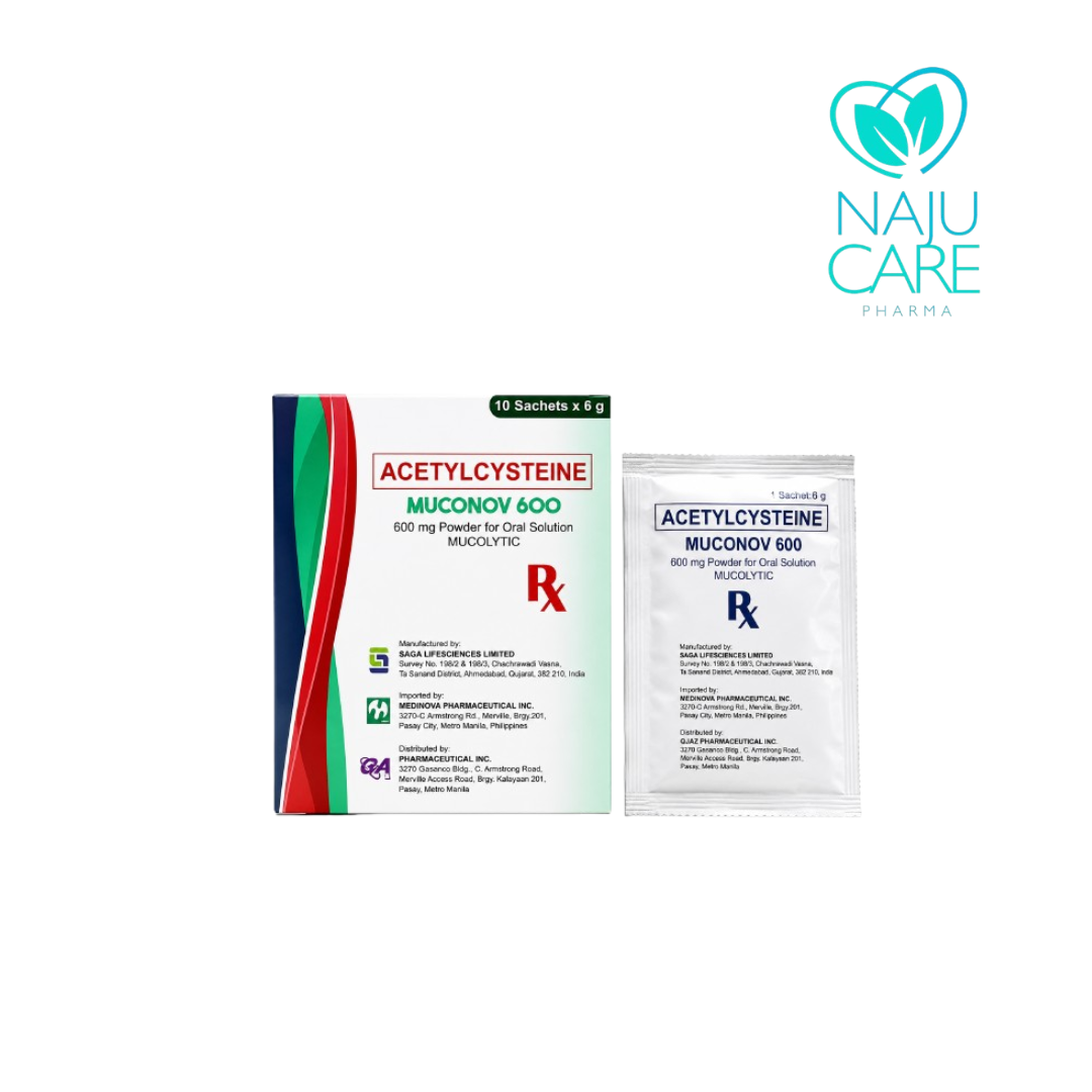 ACETYLCYSTEINE 600mg Powder For Oral Solution (MUCONOV 600)