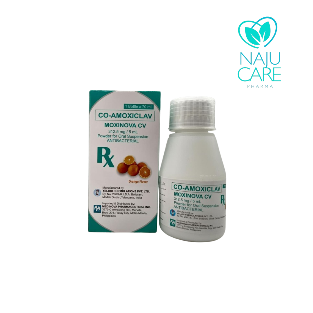 CO-AMOXICLAV 228.5mg/5ml Powder for Oral Suspension 70ml (Moxinova CV)