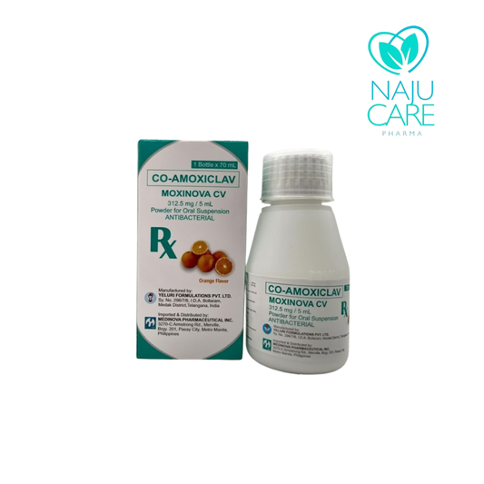 CO-AMOXICLAV 228.5mg/5ml Powder for Oral Suspension 70ml (Moxinova CV)