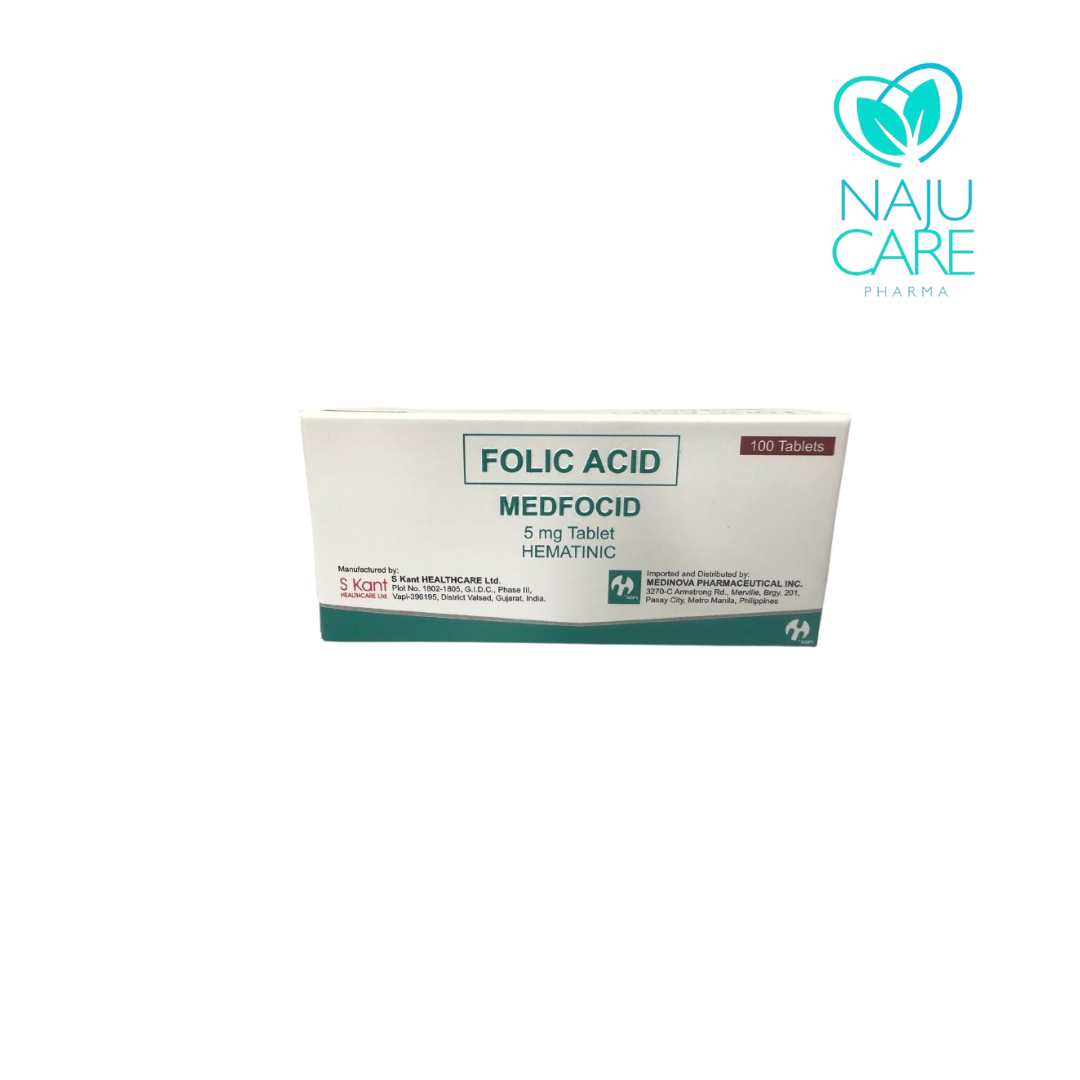 FOLIC ACID 5mg Tablet (Medfocid)