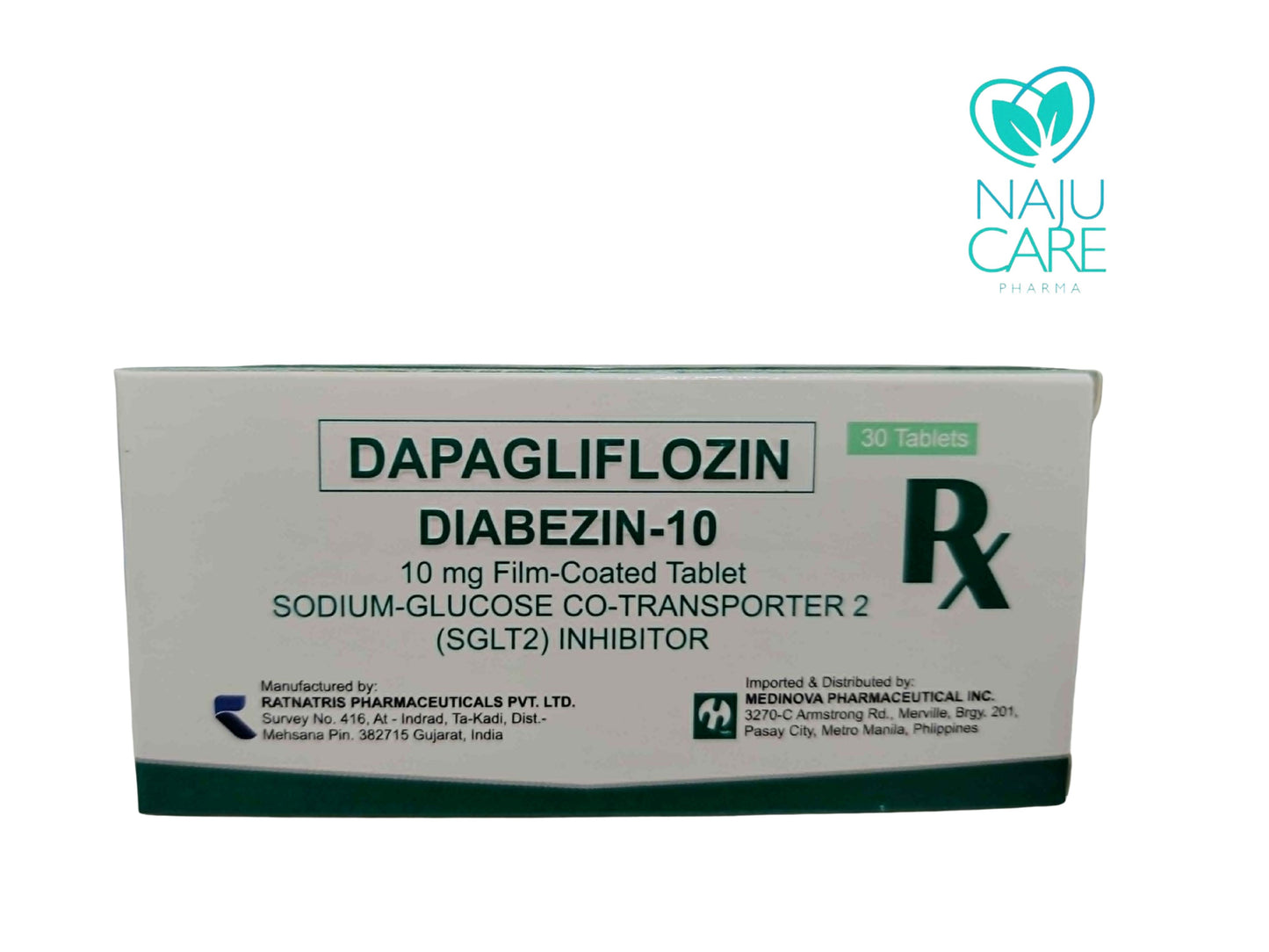 DAPAGLIFLOZIN 10mg/Film-Coated Tablet (Diabezin-10)
