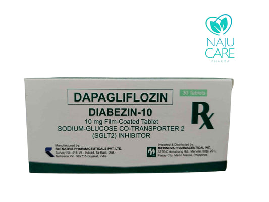 DAPAGLIFLOZIN 10mg/Film-Coated Tablet (Diabezin-10)