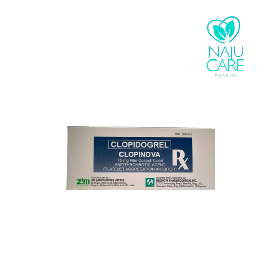 CLOPIDOGREL 75mg Film Coated Tablet (Clopiova)