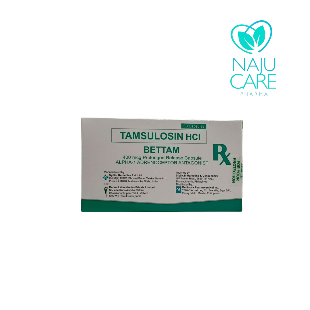 TAMSULOSIN  400mg Prolonged Release Capsule (Bettam)