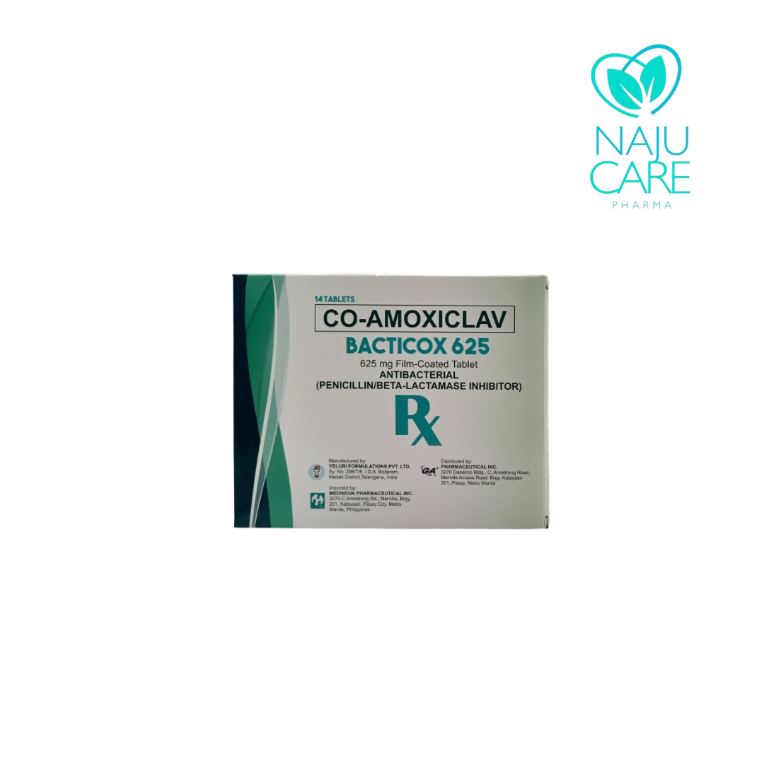 CO-AMOXICLAV 625mg Film Coated Tablet (Bacticox 625)