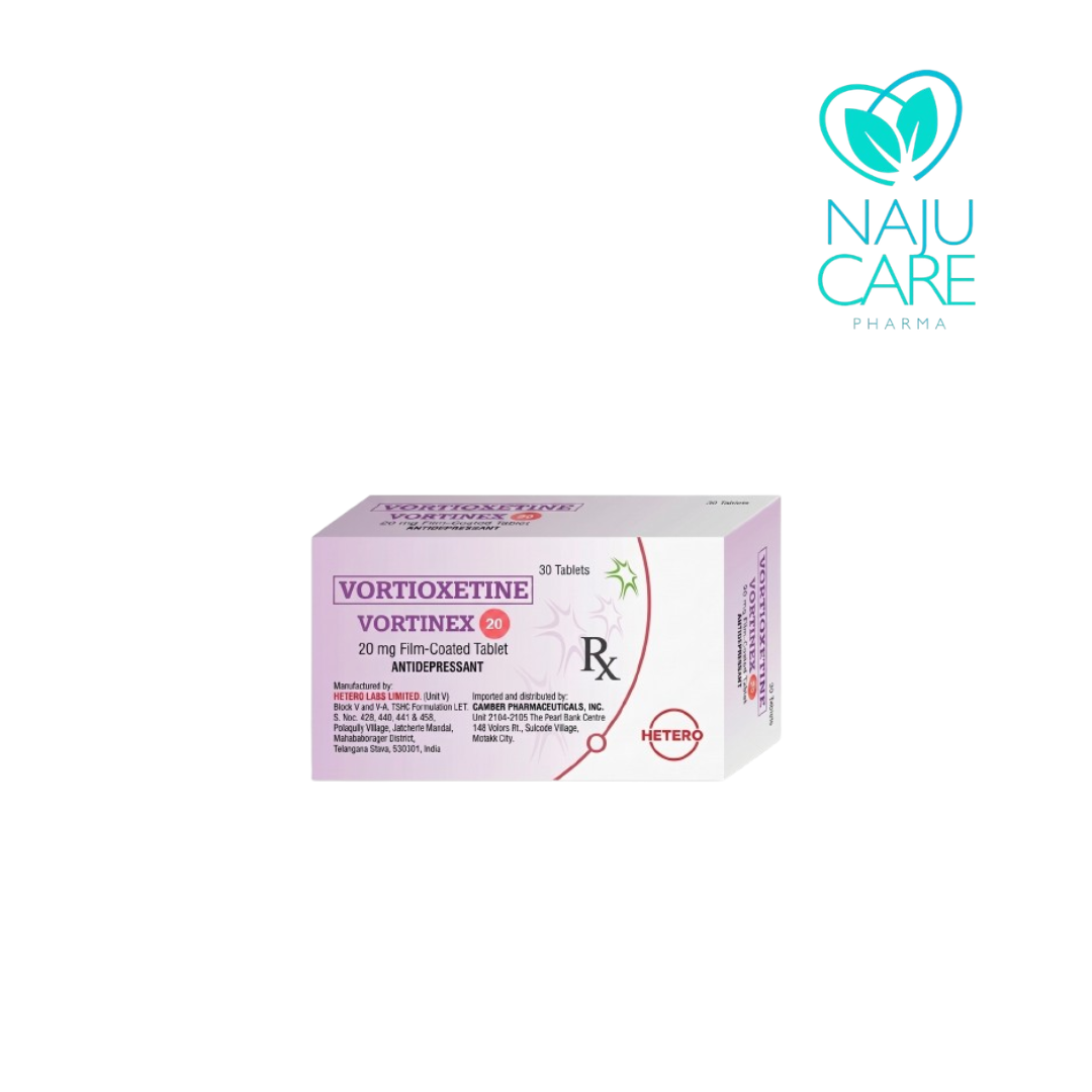 VORTIOXETINE 20mg Film Coated Tablet (Vortinex-20)
