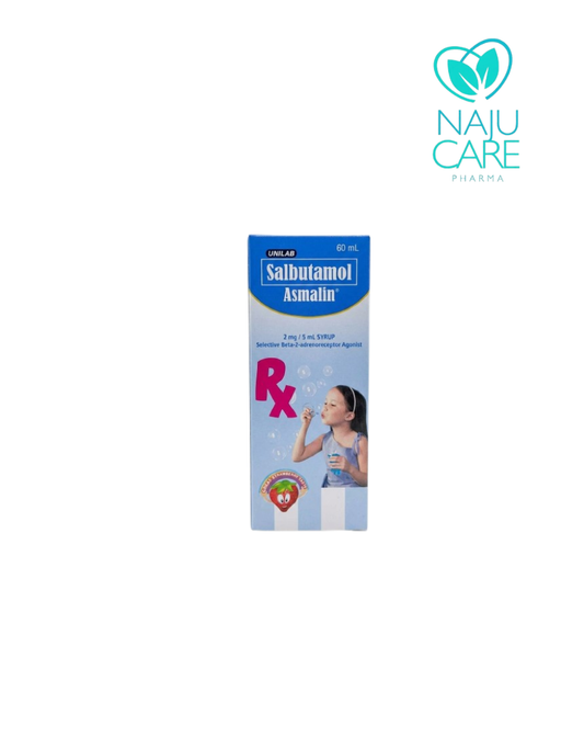 SALBUTAMOL 2mg/5mL Syrup 60mL (ASMALIN) 1's