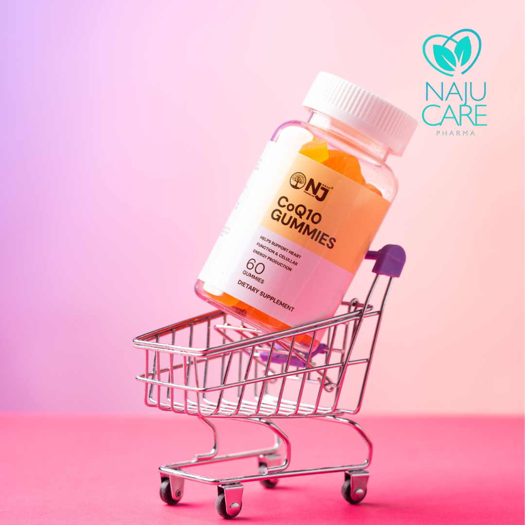 NAJU CoQ10 Gummies – Natural Coenzyme Q10 Supplement (60 Gummies)